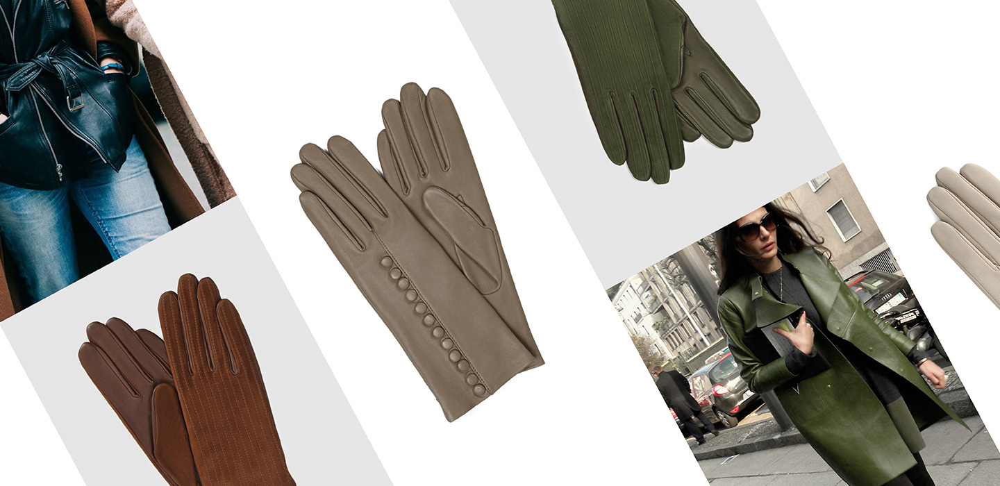 Осенние перчатки Agnelle с шелковой подкладкой в Rendez-Vous